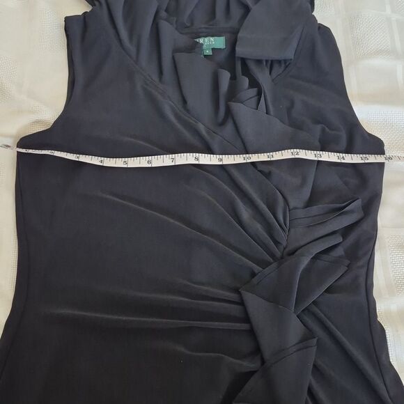 Ralph Lauren Black Ruffled Dress - Picture 8 of 16